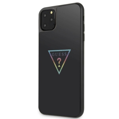 Guess Triangle Glitter iPhone 11 Pro Max Dėklas - Juodas 1