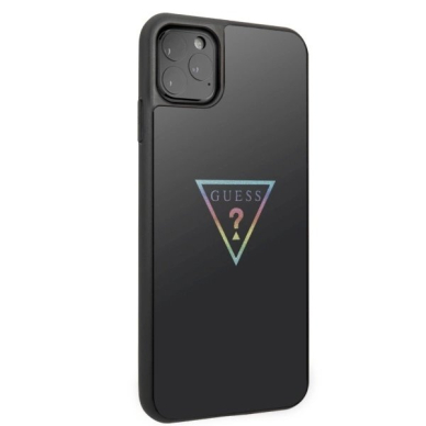 Guess Triangle Glitter iPhone 11 Pro Max Dėklas - Juodas 2