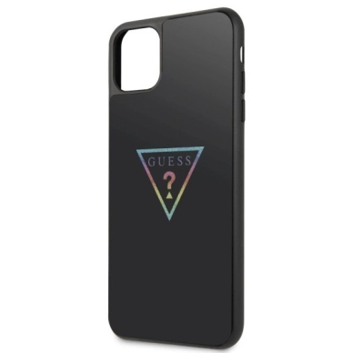 Guess Triangle Glitter iPhone 11 Pro Max Dėklas - Juodas 3