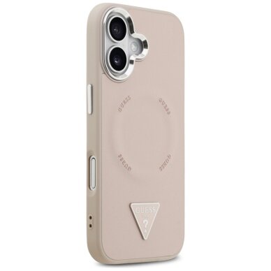 iPhone 17 Guess Triangle Logo MagSafe dėklas – rožinis 3 iPhone 17 Guess Triangle Logo MagSafe dėklas – rožinis 3