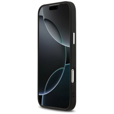 iPhone 17 Pro Max Guess Triangle Logo MagSafe dėklas – juodas 4