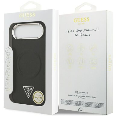 iPhone Air Guess Triangle Logo MagSafe dėklas – juodas 7 iPhone Air Guess Triangle Logo MagSafe dėklas – juodas 7