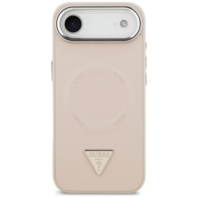 iPhone Air Guess Triangle Logo MagSafe dėklas – rožinis 2 iPhone Air Guess Triangle Logo MagSafe dėklas – rožinis 2