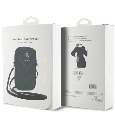 Guess Zip Quilted 4G rankinė – juoda 4 Guess Zip Quilted 4G rankinė – juoda 4