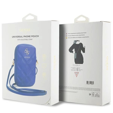 Guess Zip Quilted 4G Krepšys - blue 4 Guess Zip Quilted 4G Krepšys - blue 4