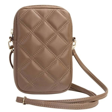 Guess Zip Quilted 4G Krepšys - brown 3 Guess Zip Quilted 4G Krepšys - brown 3