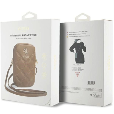 Guess Zip Quilted 4G Krepšys - brown 4 Guess Zip Quilted 4G Krepšys - brown 4