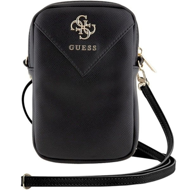 Guess Zip Triangle 4G rankinė – juoda 1