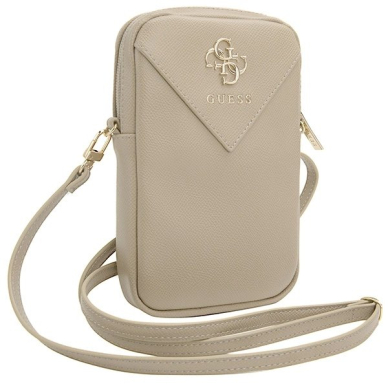 Guess Zip Triangle 4G telefono rankinė – auksinė 2 Guess Zip Triangle 4G telefono rankinė – auksinė 2