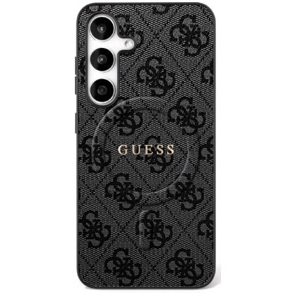 Samsung Galaxy S25 FE dėklas Guess 4G Ring Classic Logo su MagSafe – juodas Samsung Galaxy S25 FE dėklas Guess 4G Ring Classic Logo su MagSafe – juodas