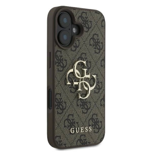 iPhone 16 – Guess 4G Big Logo dėklas - Rudas 3