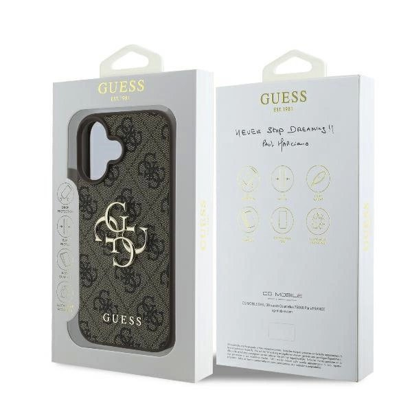 iPhone 16 – Guess 4G Big Logo dėklas - Rudas 7 iPhone 16 – Guess 4G Big Logo dėklas - Rudas 7