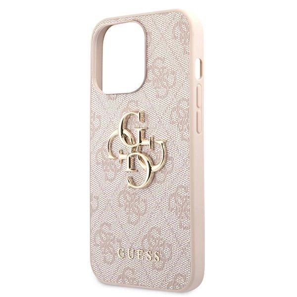 Guess 4G Big Metal Logo Dėklas skirtas iPhone 13 Pro / 13 6.1" - Rožinis 5 Guess 4G Big Metal Logo Dėklas skirtas iPhone 13 Pro / 13 6.1" - Rožinis 5