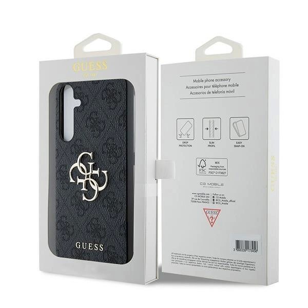 Guess 4G Big Metal Logo Dėklas Samsung Galaxy A35 - Juodas 7 Guess 4G Big Metal Logo Dėklas Samsung Galaxy A35 - Juodas 7