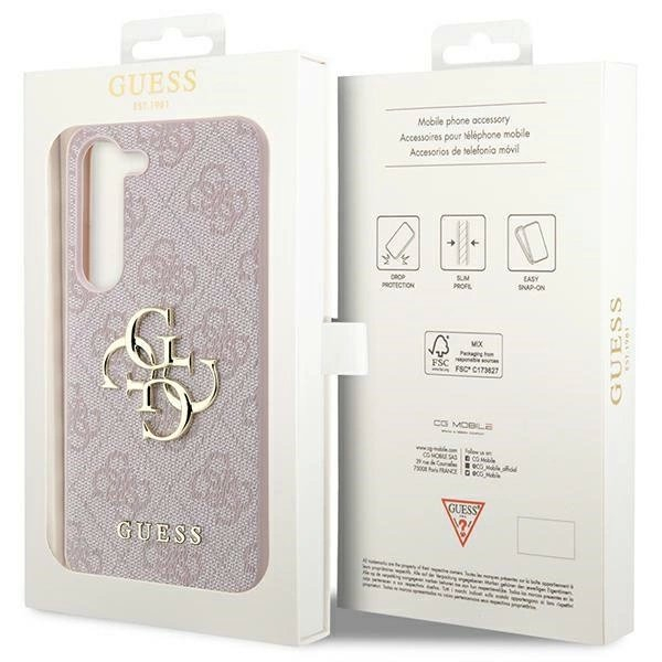 Guess 4G Big Metal Logo Dėklas Samsung Galaxy A55 - Rožinis 7 Guess 4G Big Metal Logo Dėklas Samsung Galaxy A55 - Rožinis 7