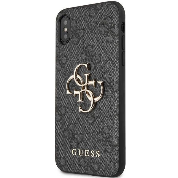 Guess 4G Big Metal Logo iPhone X/XS Dėklas - Pilkas 1 Guess 4G Big Metal Logo iPhone X/XS Dėklas - Pilkas 1