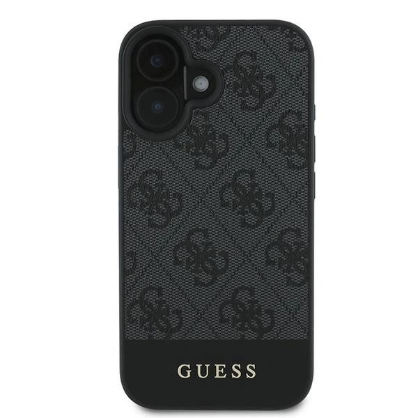 Guess 4G Bottom Stripe Dėklas skirtas iPhone 16 Plus 6.7&quot; - Pilkas 2
