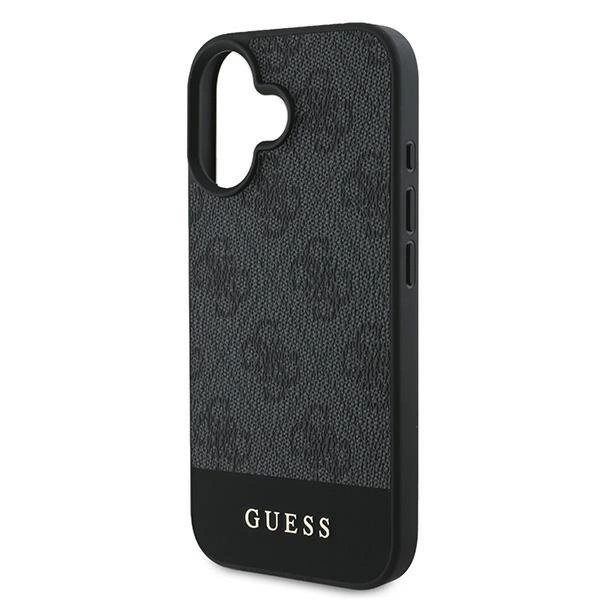 Guess 4G Bottom Stripe Dėklas skirtas iPhone 16 Plus 6.7" - Pilkas 5 Guess 4G Bottom Stripe Dėklas skirtas iPhone 16 Plus 6.7" - Pilkas 5