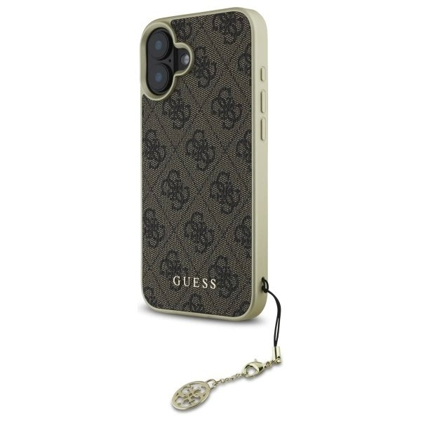Dėklas Guess 4G Charms Collection iPhone 16 - Rudas 1 Dėklas Guess 4G Charms Collection iPhone 16 - Rudas 1