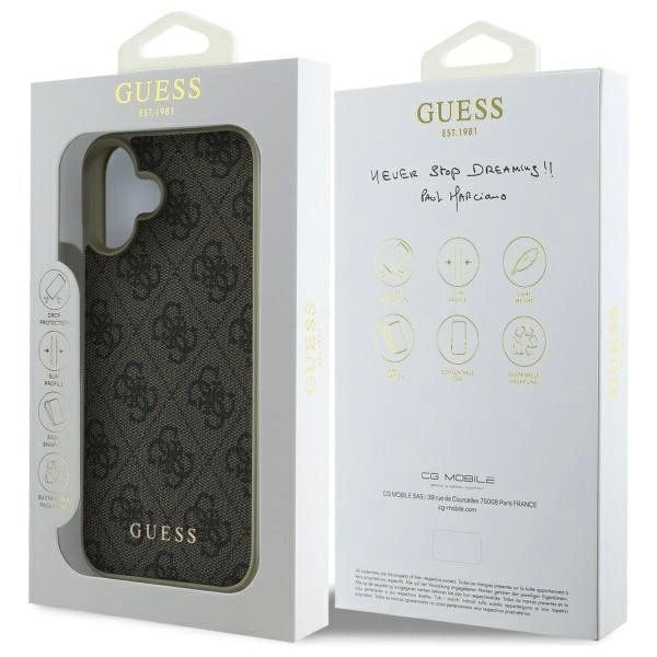 Dėklas Guess 4G Charms Collection iPhone 16 - Rudas 7 Dėklas Guess 4G Charms Collection iPhone 16 - Rudas 7