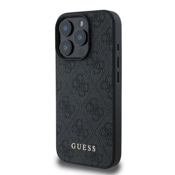 Guess 4G Classic iPhone 16 Pro Dėklas - juodas 1 Guess 4G Classic iPhone 16 Pro Dėklas - juodas 1