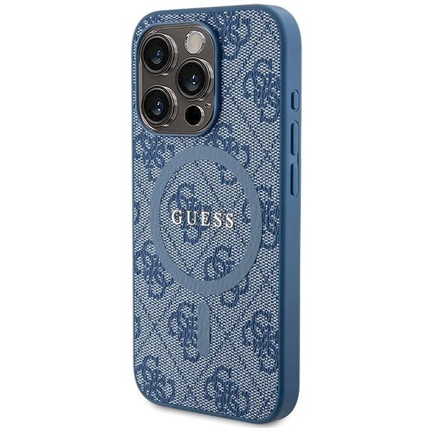 Originalus Guess dėklas 4G Collection Leather Metal Logo MagSafeiPhone 14 Pro - Mėlynas 1 Originalus Guess dėklas 4G Collection Leather Metal Logo MagSafeiPhone 14 Pro - Mėlynas 1