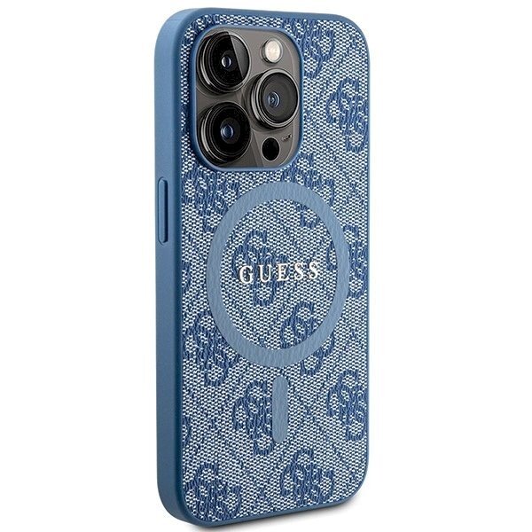 Originalus Guess dėklas 4G Collection Leather Metal Logo MagSafeiPhone 14 Pro - Mėlynas 3 Originalus Guess dėklas 4G Collection Leather Metal Logo MagSafeiPhone 14 Pro - Mėlynas 3