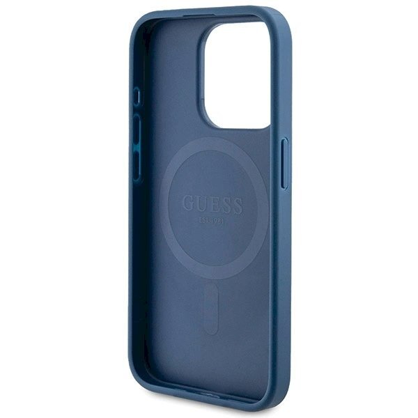 Originalus Guess dėklas 4G Collection Leather Metal Logo MagSafeiPhone 14 Pro - Mėlynas 6 Originalus Guess dėklas 4G Collection Leather Metal Logo MagSafeiPhone 14 Pro - Mėlynas 6