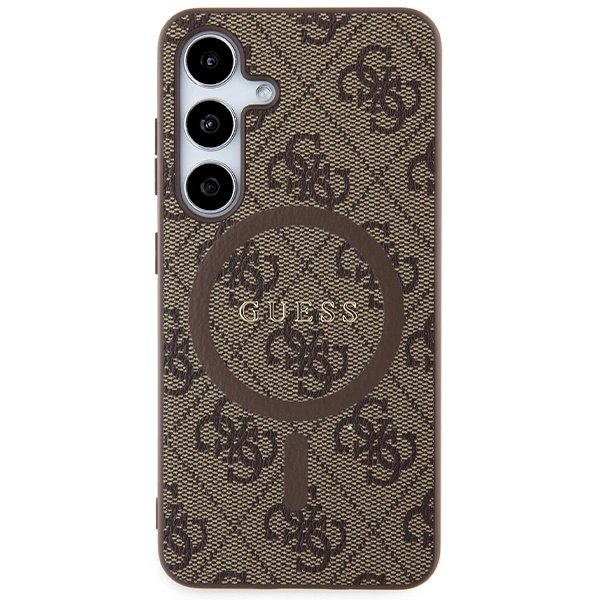 Originalus Guess dėklas 4G Collection Leather Metal Logo MagSafeSamsung Galaxy S24 - Rudas 2 Originalus Guess dėklas 4G Collection Leather Metal Logo MagSafeSamsung Galaxy S24 - Rudas 2