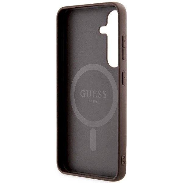 Originalus Guess dėklas 4G Collection Leather Metal Logo MagSafeSamsung Galaxy S24 - Rudas 6 Originalus Guess dėklas 4G Collection Leather Metal Logo MagSafeSamsung Galaxy S24 - Rudas 6