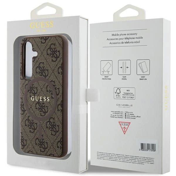 Originalus Guess dėklas 4G Collection Leather Metal Logo MagSafeSamsung Galaxy S24 - Rudas 7 Originalus Guess dėklas 4G Collection Leather Metal Logo MagSafeSamsung Galaxy S24 - Rudas 7