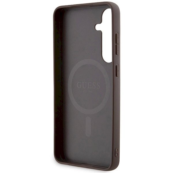 Originalus Guess dėklas 4G Collection Leather Metal Logo MagSafeSamsung Galaxy S24+ - Rudas 6 Originalus Guess dėklas 4G Collection Leather Metal Logo MagSafeSamsung Galaxy S24+ - Rudas 6