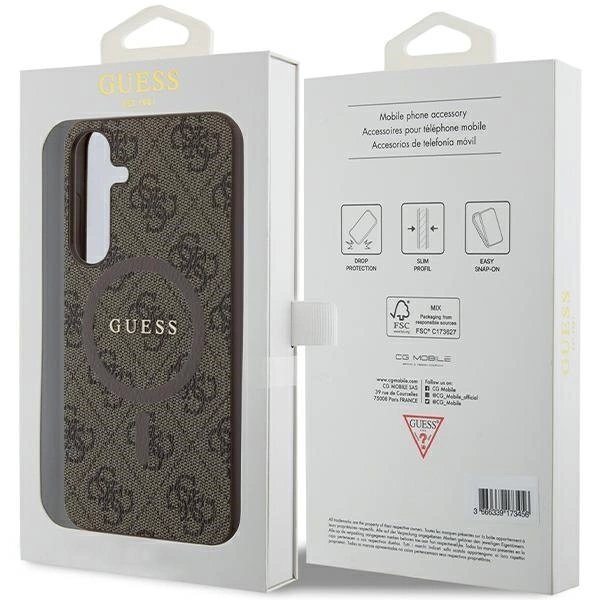 Originalus Guess dėklas 4G Collection Leather Metal Logo MagSafeSamsung Galaxy S24+ - Rudas 7 Originalus Guess dėklas 4G Collection Leather Metal Logo MagSafeSamsung Galaxy S24+ - Rudas 7