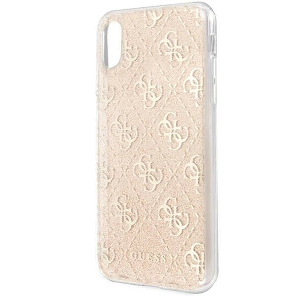 Guess 4G Glitter iPhone X/Xs Dėklas - Auksinis 2
