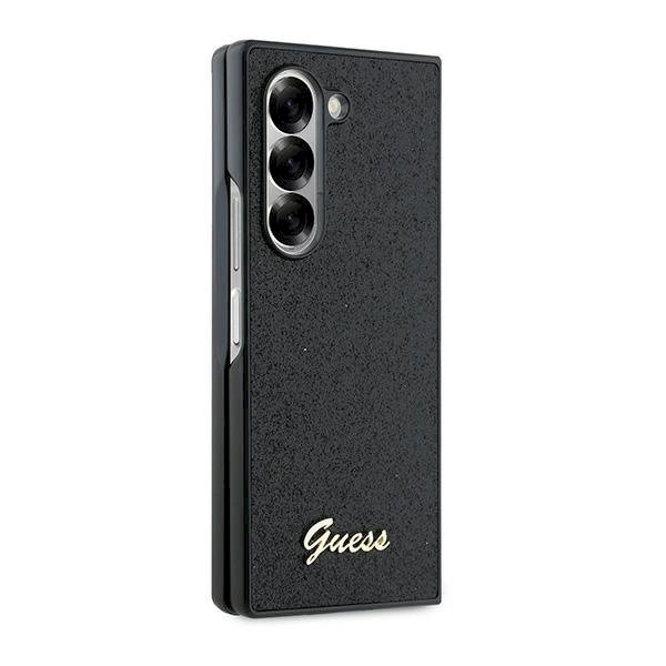Guess 4G Glitter Script Dėklas skirtas Samsung Galaxy Z Fold 6 - Juodas 4