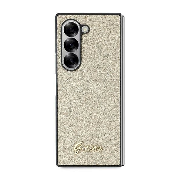 Guess 4G Glitter Script Dėklas Samsung Galaxy Z Fold 6 - auksinis 1 Guess 4G Glitter Script Dėklas Samsung Galaxy Z Fold 6 - auksinis 1