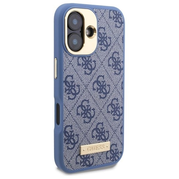 iPhone 16 Plus – Guess 4G Logo Plate MagSafe dėklas - Mėlynas 3 iPhone 16 Plus – Guess 4G Logo Plate MagSafe dėklas - Mėlynas 3
