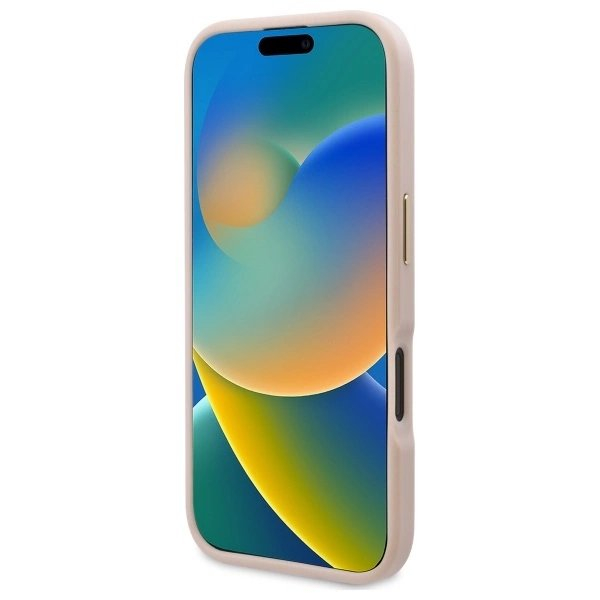 iPhone 16 – Guess 4G Logo Plate MagSafe dėklas - Rožinis 4 iPhone 16 – Guess 4G Logo Plate MagSafe dėklas - Rožinis 4