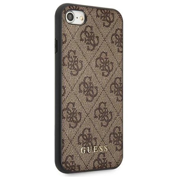 Guess 4G Metal GOLD LOGO Dėklas skirtas iPhone SE 2022 / 2020 / 7 / 8 - Rudas 3 Guess 4G Metal GOLD LOGO Dėklas skirtas iPhone SE 2022 / 2020 / 7 / 8 - Rudas 3