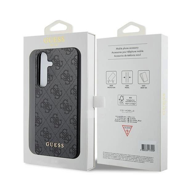 Guess 4G Metal Gold Logo Dėklas Samsung Galaxy A35 - Juodas 7 Guess 4G Metal Gold Logo Dėklas Samsung Galaxy A35 - Juodas 7