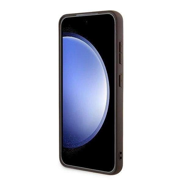 Guess 4G Metal Gold Logo Dėklas Samsung Galaxy A35 - Rudas 4 Guess 4G Metal Gold Logo Dėklas Samsung Galaxy A35 - Rudas 4