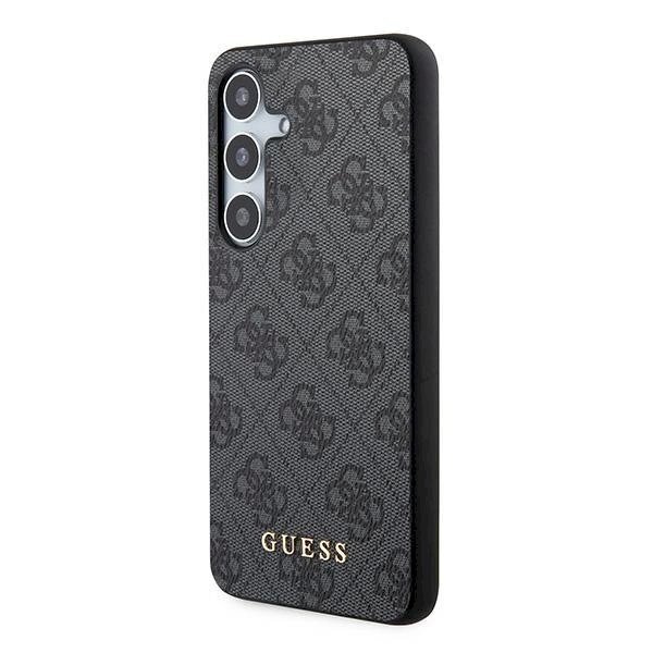 Guess 4G Metal Gold Logo Dėklas Samsung Galaxy S24 - Juodas 1 Guess 4G Metal Gold Logo Dėklas Samsung Galaxy S24 - Juodas 1