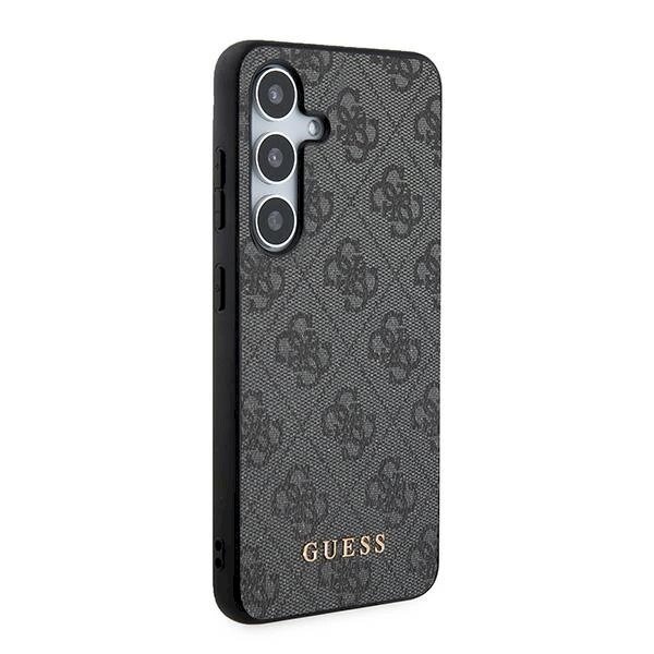 Guess 4G Metal Gold Logo Dėklas Samsung Galaxy S24 - Juodas 3 Guess 4G Metal Gold Logo Dėklas Samsung Galaxy S24 - Juodas 3
