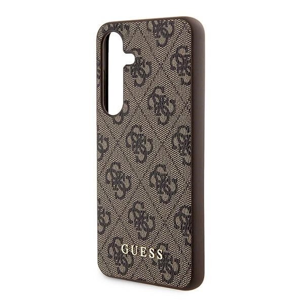 Guess 4G Metal Gold Logo Dėklas Samsung Galaxy S24 - Rudas 5 Guess 4G Metal Gold Logo Dėklas Samsung Galaxy S24 - Rudas 5