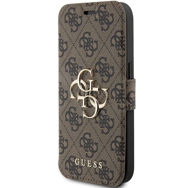 Originalus Guess dėklas 4G Metal LogoiPhone 15 Pro - Rudas 1 Originalus Guess dėklas 4G Metal LogoiPhone 15 Pro - Rudas 1