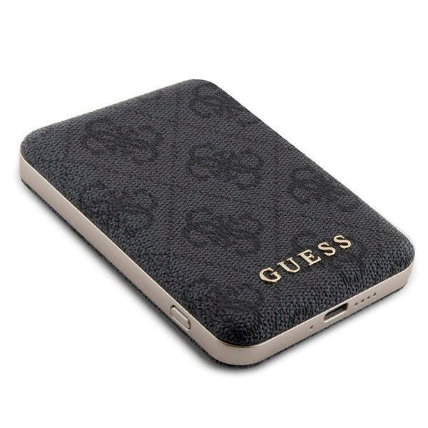 Guess 4G Metal Logo Dėklas set iPhone 15 + 5000mAh MagSafe power bank - Juodas 9 Guess 4G Metal Logo Dėklas set iPhone 15 + 5000mAh MagSafe power bank - Juodas 9