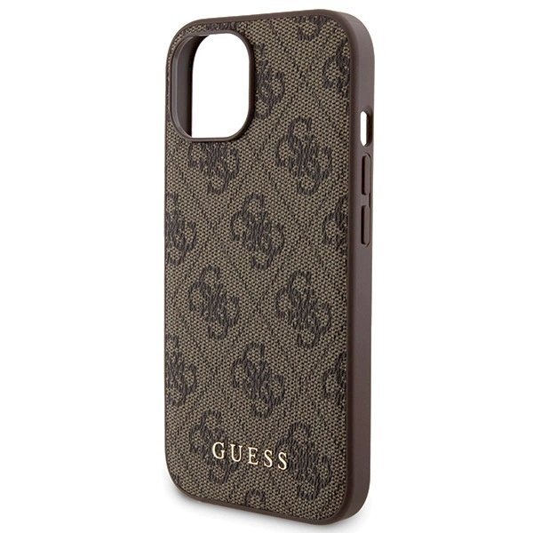 Guess 4G Metal Logo Dėklas set iPhone 15 + 5000mAh MagSafe power bank - Rudas 5 Guess 4G Metal Logo Dėklas set iPhone 15 + 5000mAh MagSafe power bank - Rudas 5