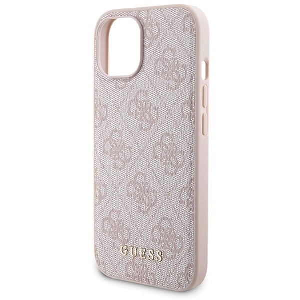 Guess 4G Metal Logo Dėklas set iPhone 15 + 5000mAh MagSafe power bank - Rožinis 5 Guess 4G Metal Logo Dėklas set iPhone 15 + 5000mAh MagSafe power bank - Rožinis 5