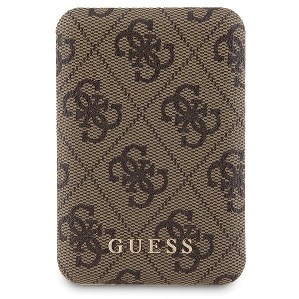Guess 4G Metal Logo Dėklas set iPhone 15 Pro + 5000mAh MagSafe power bank - Rudas 7 Guess 4G Metal Logo Dėklas set iPhone 15 Pro + 5000mAh MagSafe power bank - Rudas 7