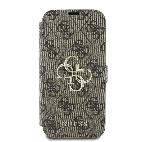 iPhone 16 – Guess 4G Metal Logo dėklas - Rudas 2